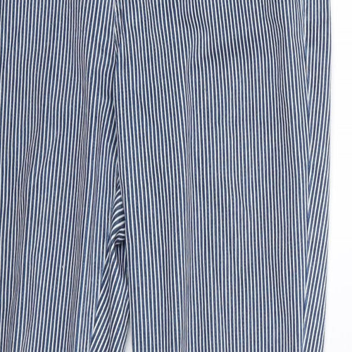 Uniqlo Womens Blue Striped Denim Jegging Jeans Size S L24 in - Cropped