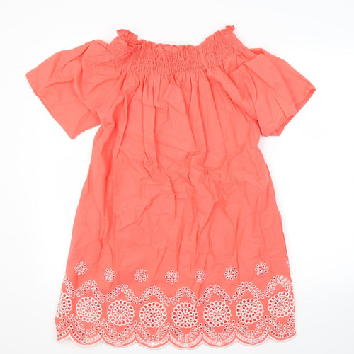 Primark Womens Orange   T-Shirt Dress  Size 8