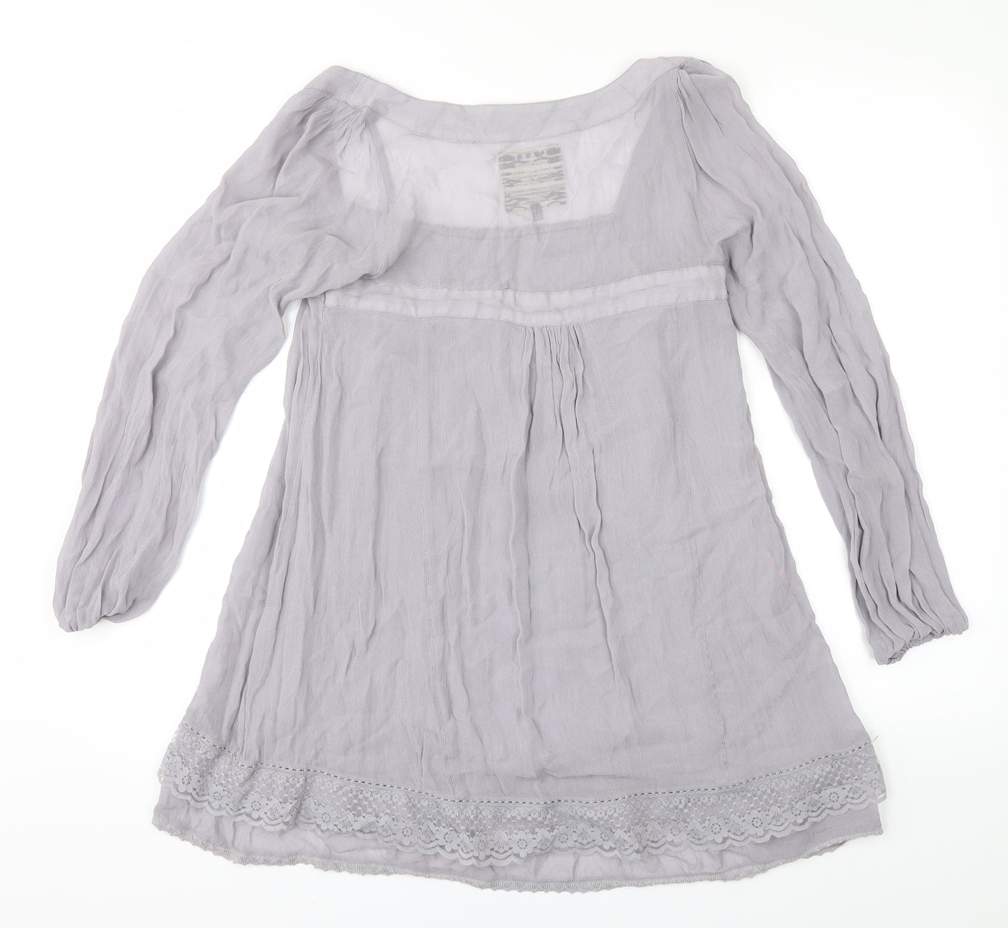 River Island Womens Grey   Basic Blouse Size 8