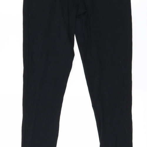 TU Womens Black  Rayon Trousers  Size 12 L26 in