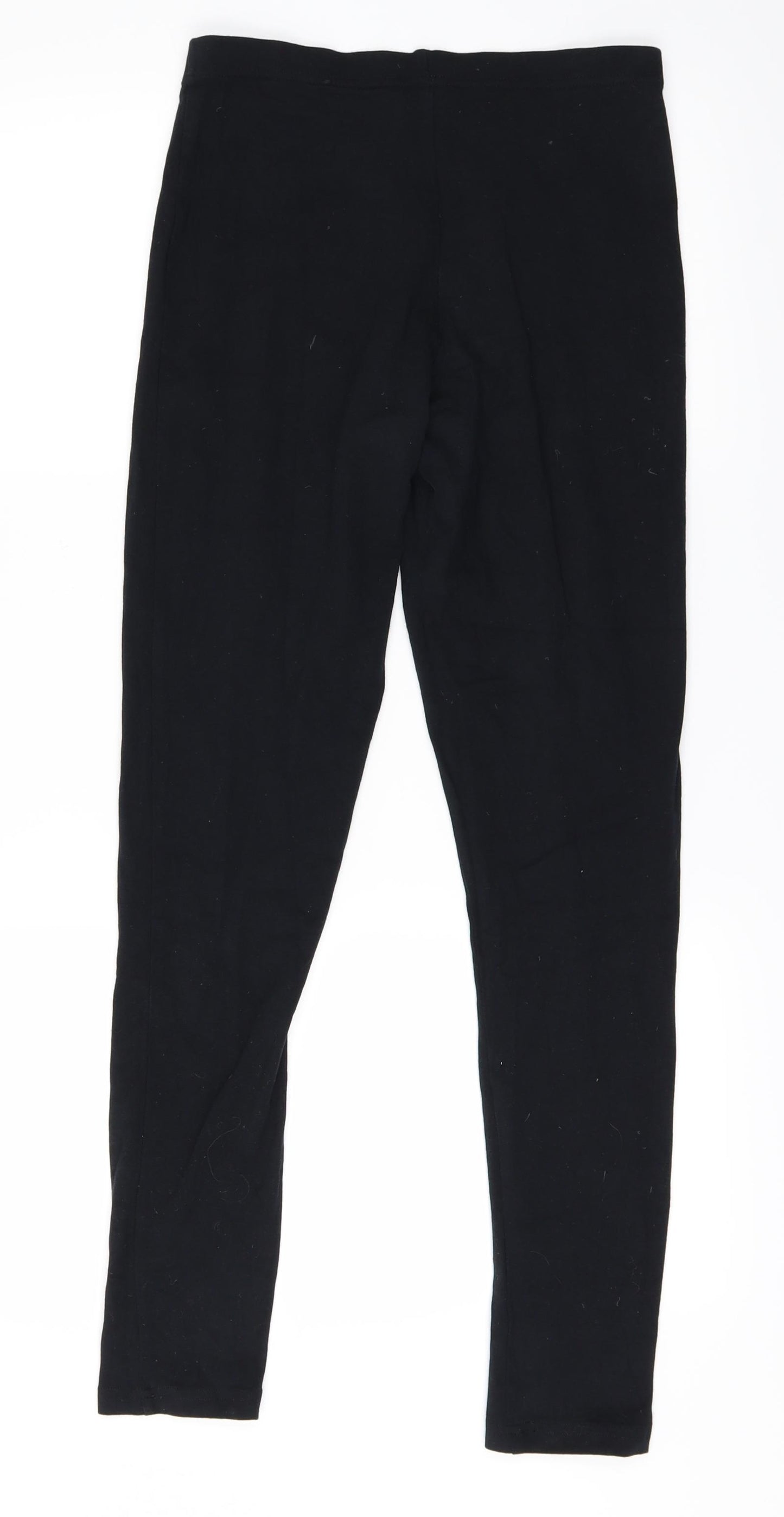 TU Womens Black  Rayon Trousers  Size 12 L26 in