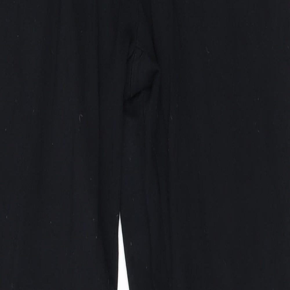 TU Womens Black  Rayon Trousers  Size 12 L26 in