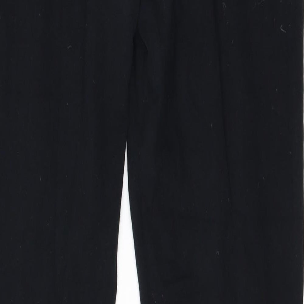 TU Womens Black  Rayon Trousers  Size 12 L26 in