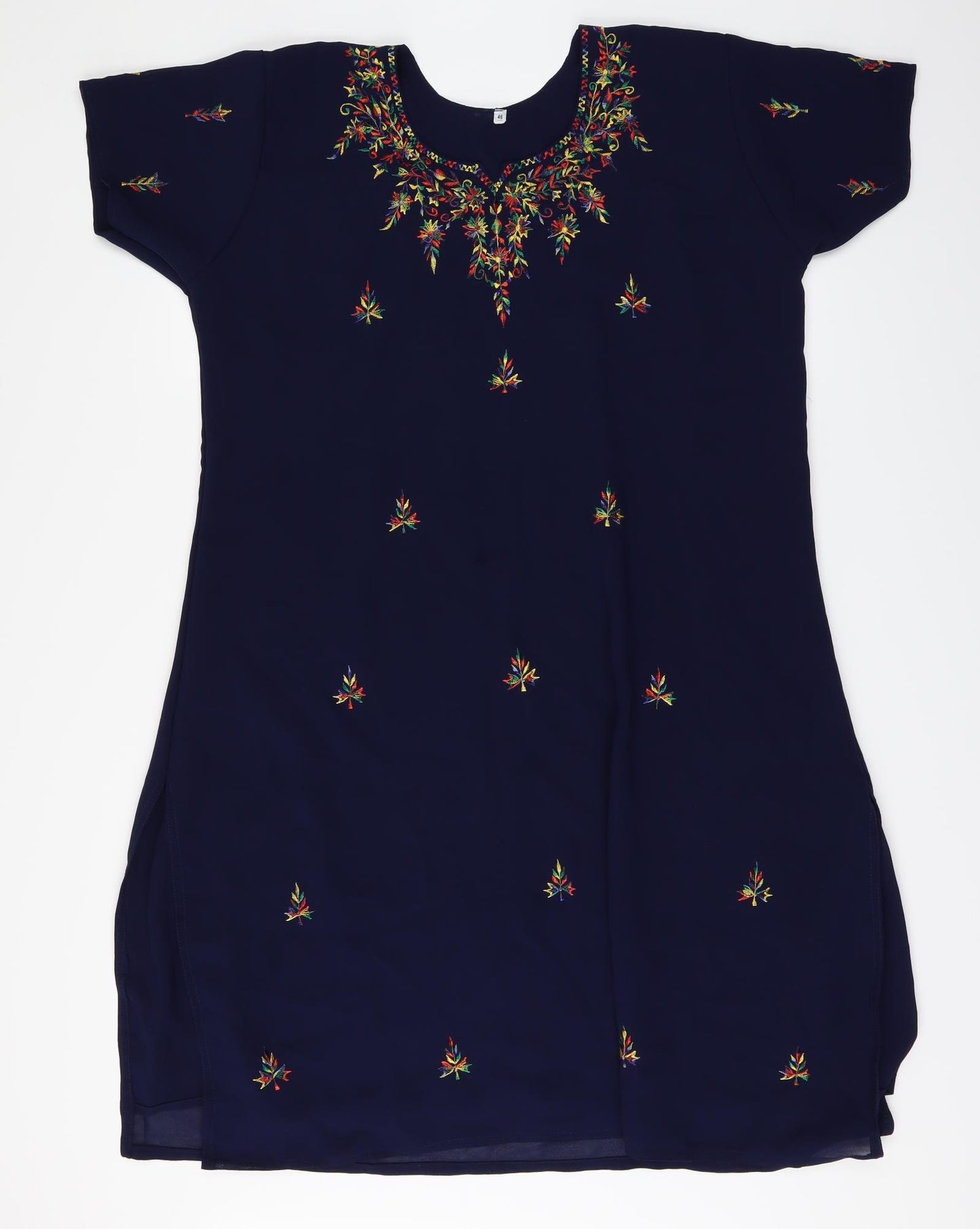 Preworn Womens Blue Floral  Kaftan  Size 18