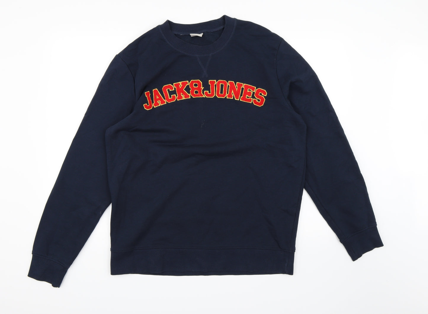 JACK & JONES Mens Blue  Jersey Pullover Sweatshirt Size XL