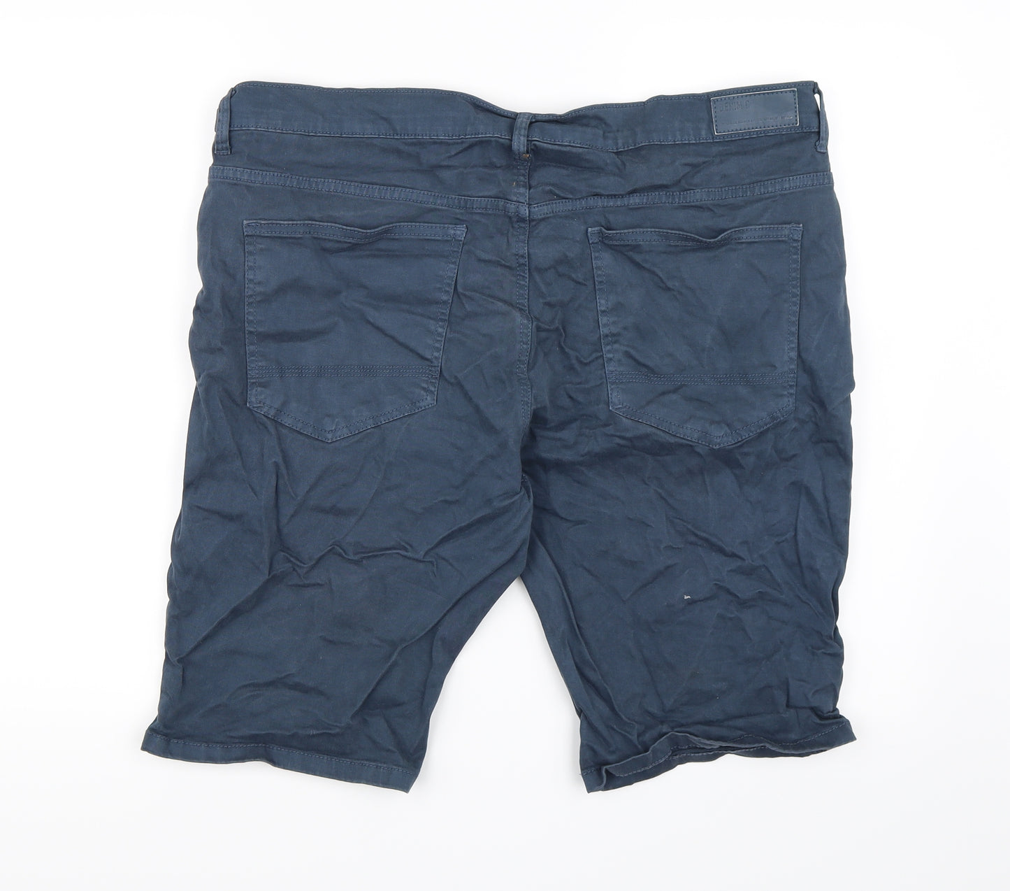 Denim CO. Mens Blue   Chino Shorts