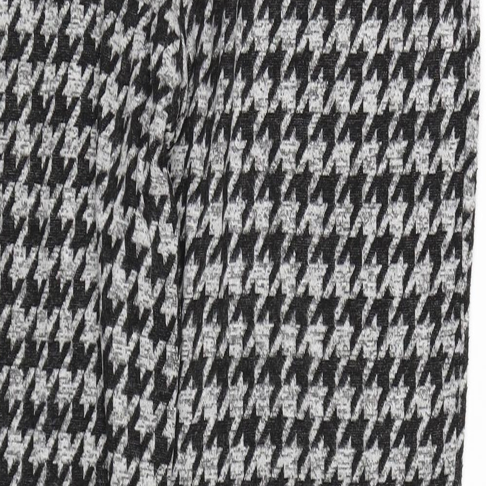 New Look Womens Grey Houndstooth  Jogger Trousers Size M L26 in