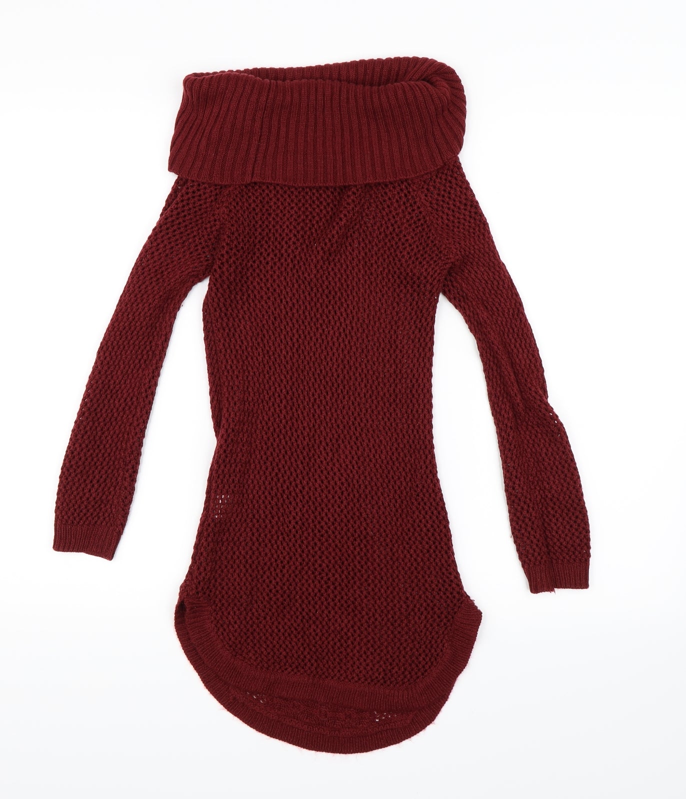 Select Womens Red  Knit Jumper Dress  Size 8
