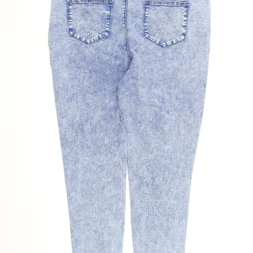 Simply Be Womens Blue  Denim Skinny Jeans Size 22 L26 in - Acid wash