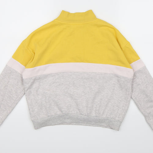 H&M Girls Grey  Jersey Pullover Sweatshirt Size 13 Years