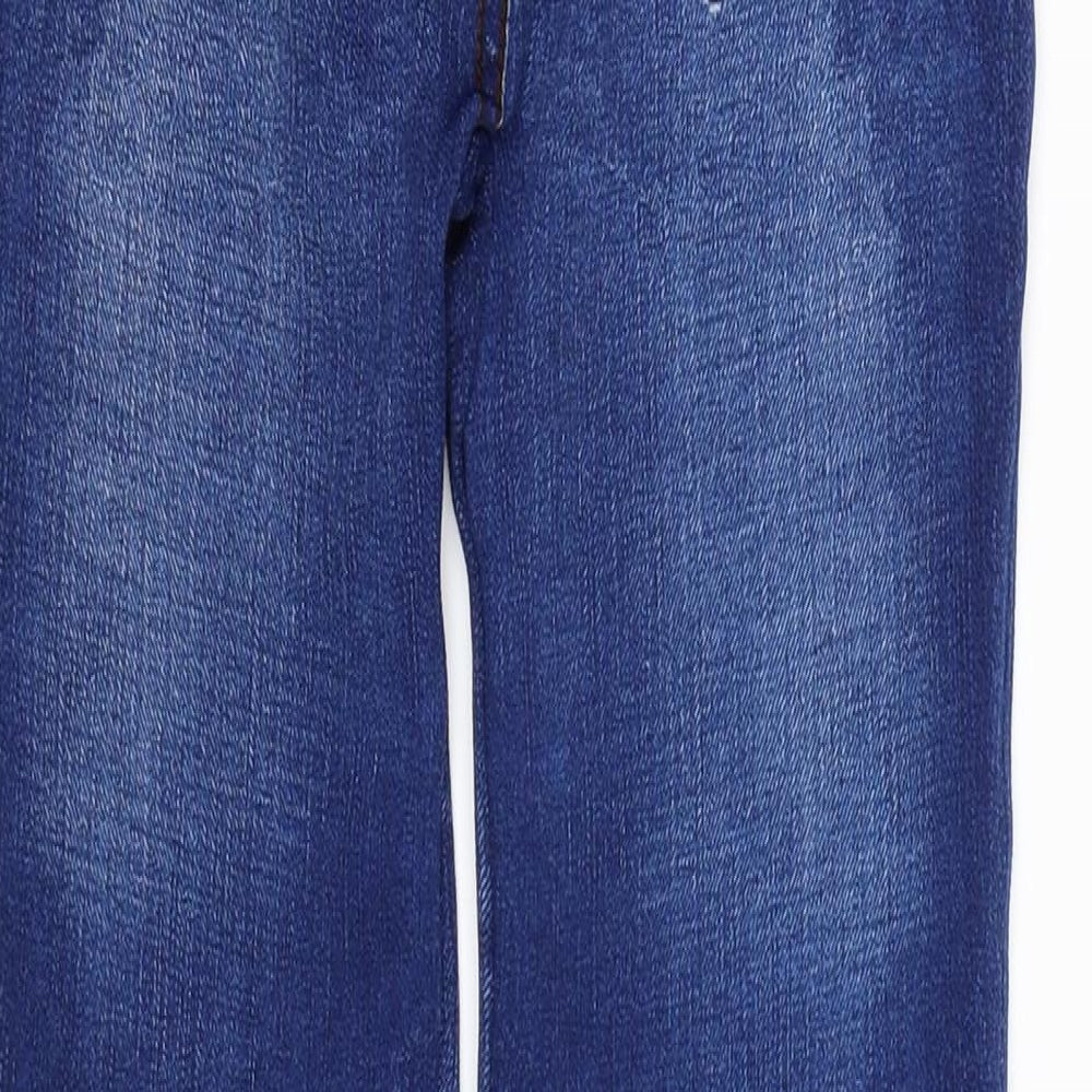 Preworn Womens Blue   Pedal Pusher Leggings  L26 in
