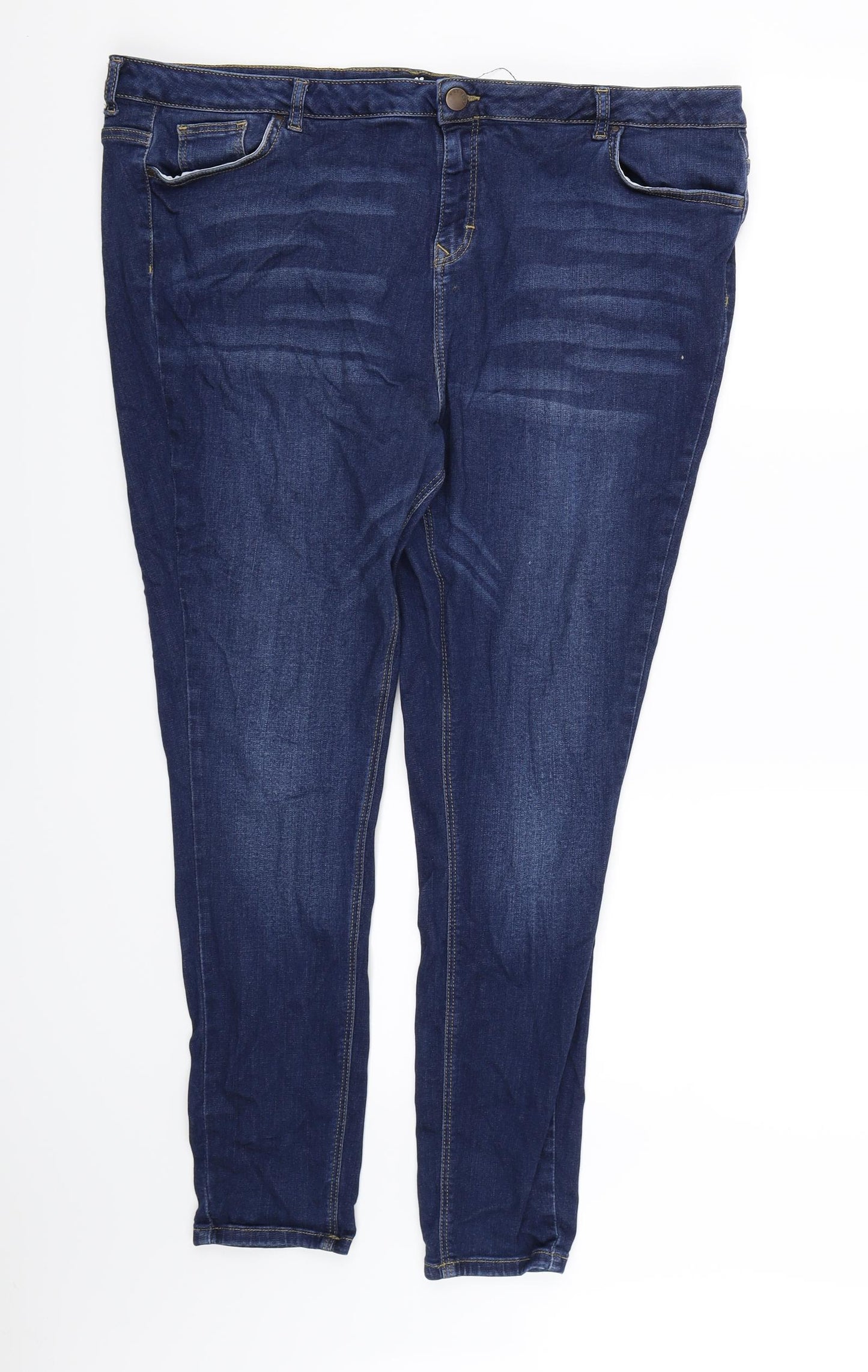 Very Womens Blue  Denim Skinny Jeans Size 22 L27 in
