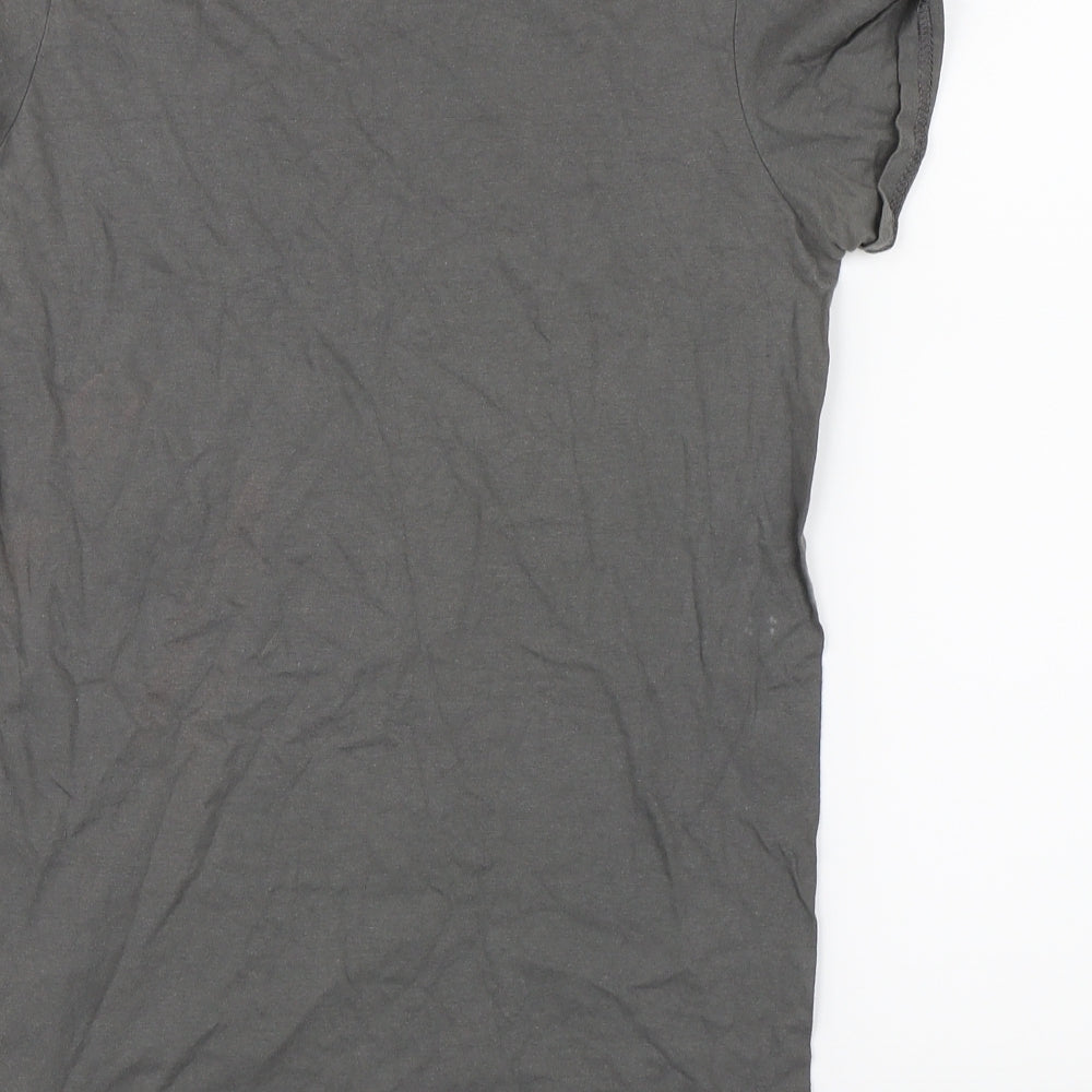 River Island Womens Grey   Basic T-Shirt Size 8