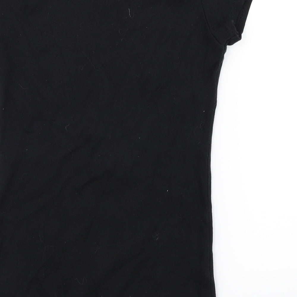 Style Womens Black   Basic T-Shirt Size S