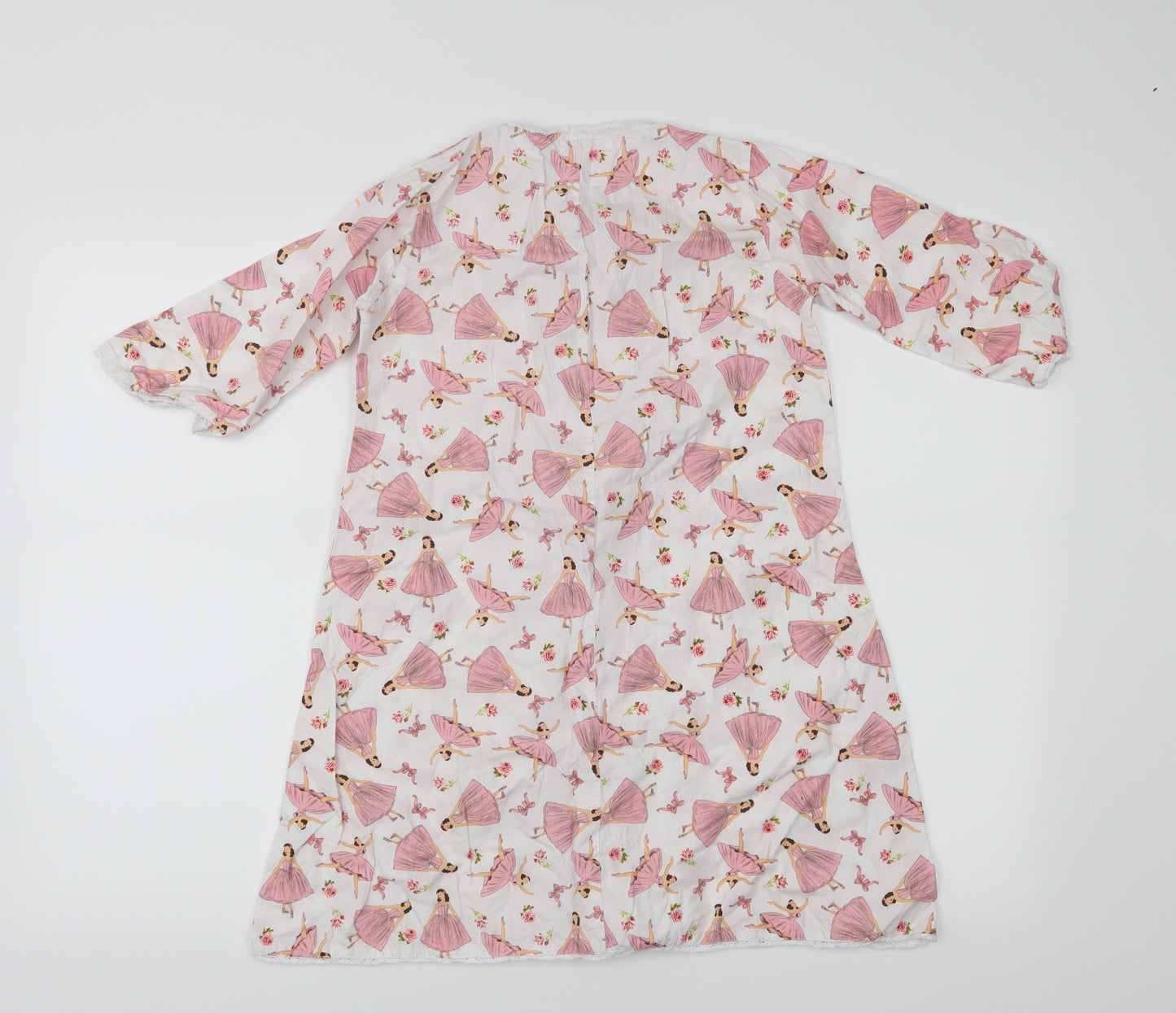 Powell Craft Girls White Houndstooth  A-Line  Size 4-5 Years