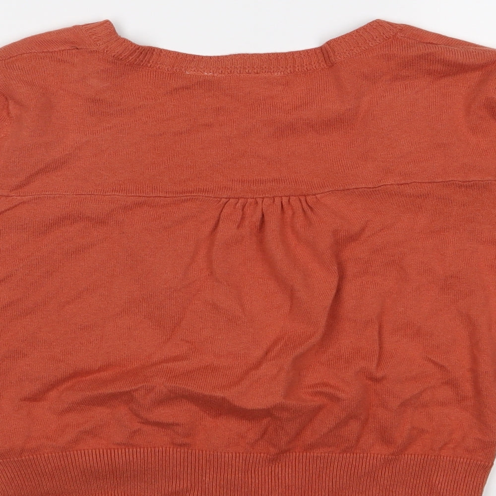 New Look Womens Orange   Cardigan Jumper Size 14