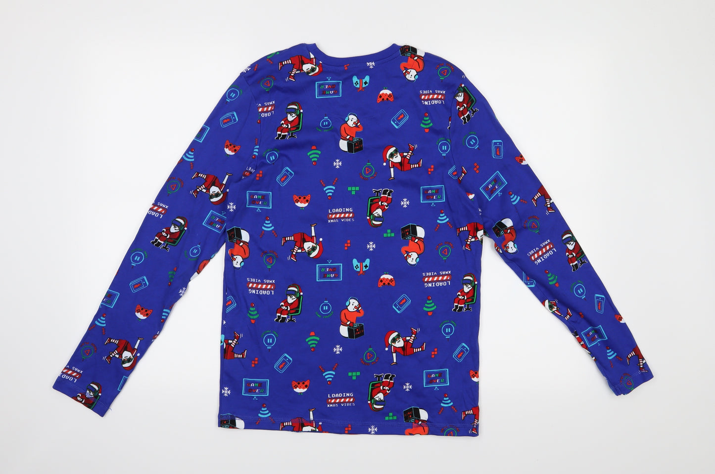 George Boys Blue   Basic T-Shirt Size 14-15 Years  - Christmas