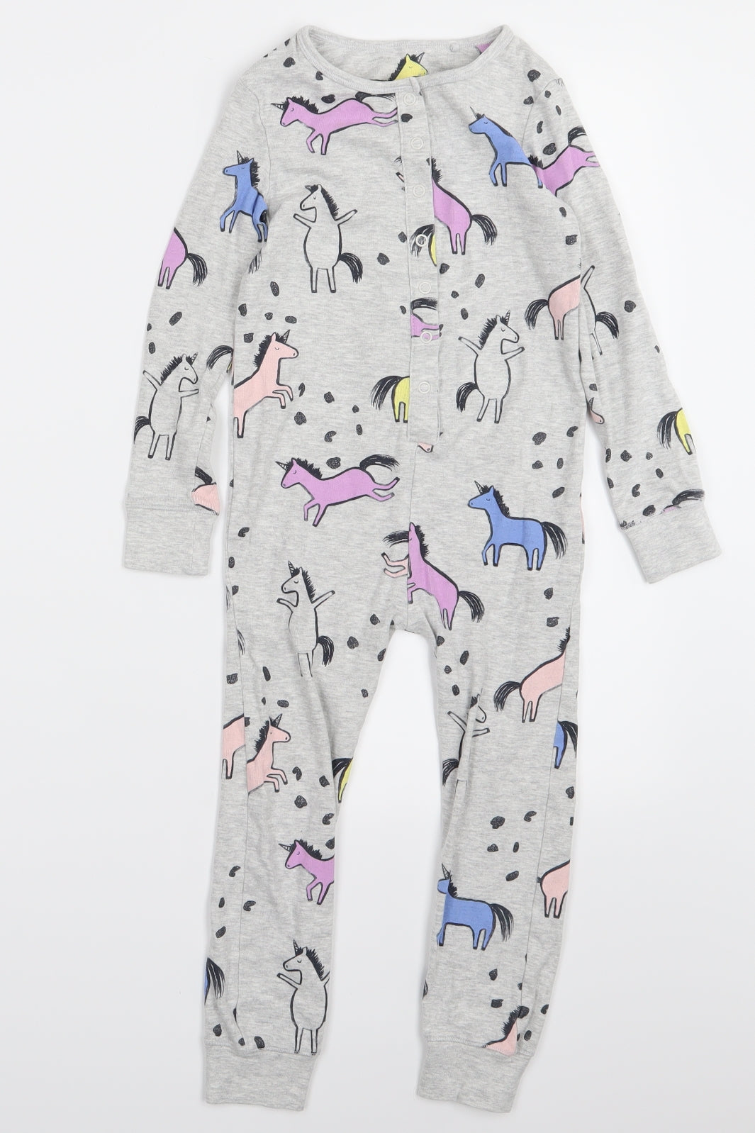 NEXT Girls Grey   Cami One Piece Size 5 Years  - Unicorn