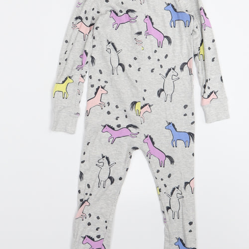 NEXT Girls Grey   Cami One Piece Size 5 Years  - Unicorn