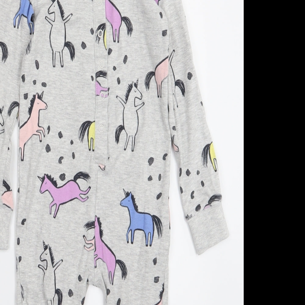 NEXT Girls Grey   Cami One Piece Size 5 Years  - Unicorn