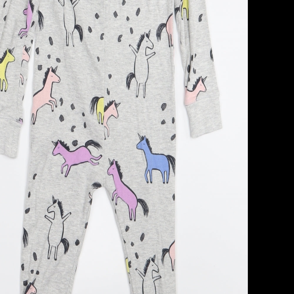 NEXT Girls Grey   Cami One Piece Size 5 Years  - Unicorn