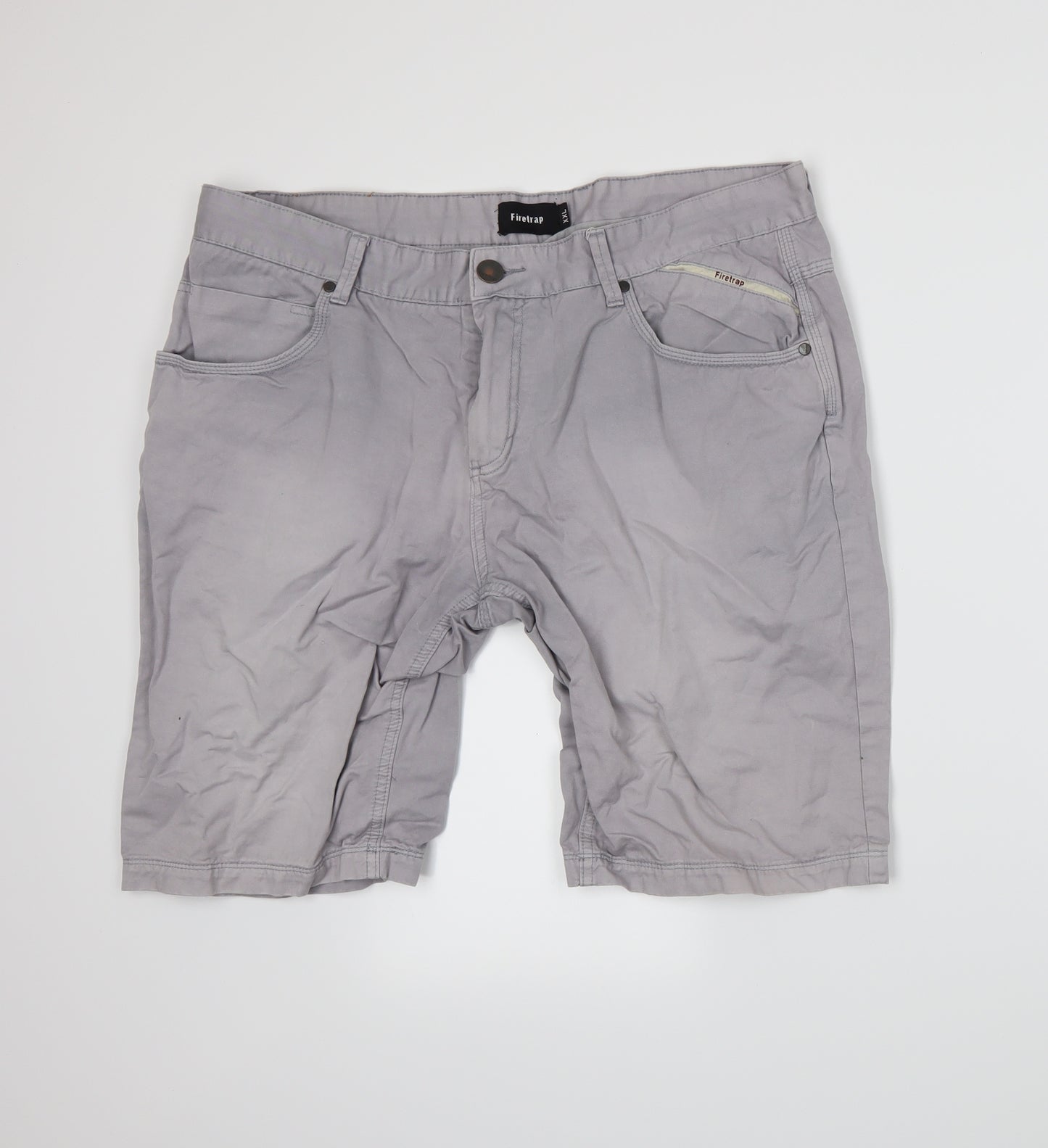 Firetrap Mens Grey   Chino Shorts Size 2XL
