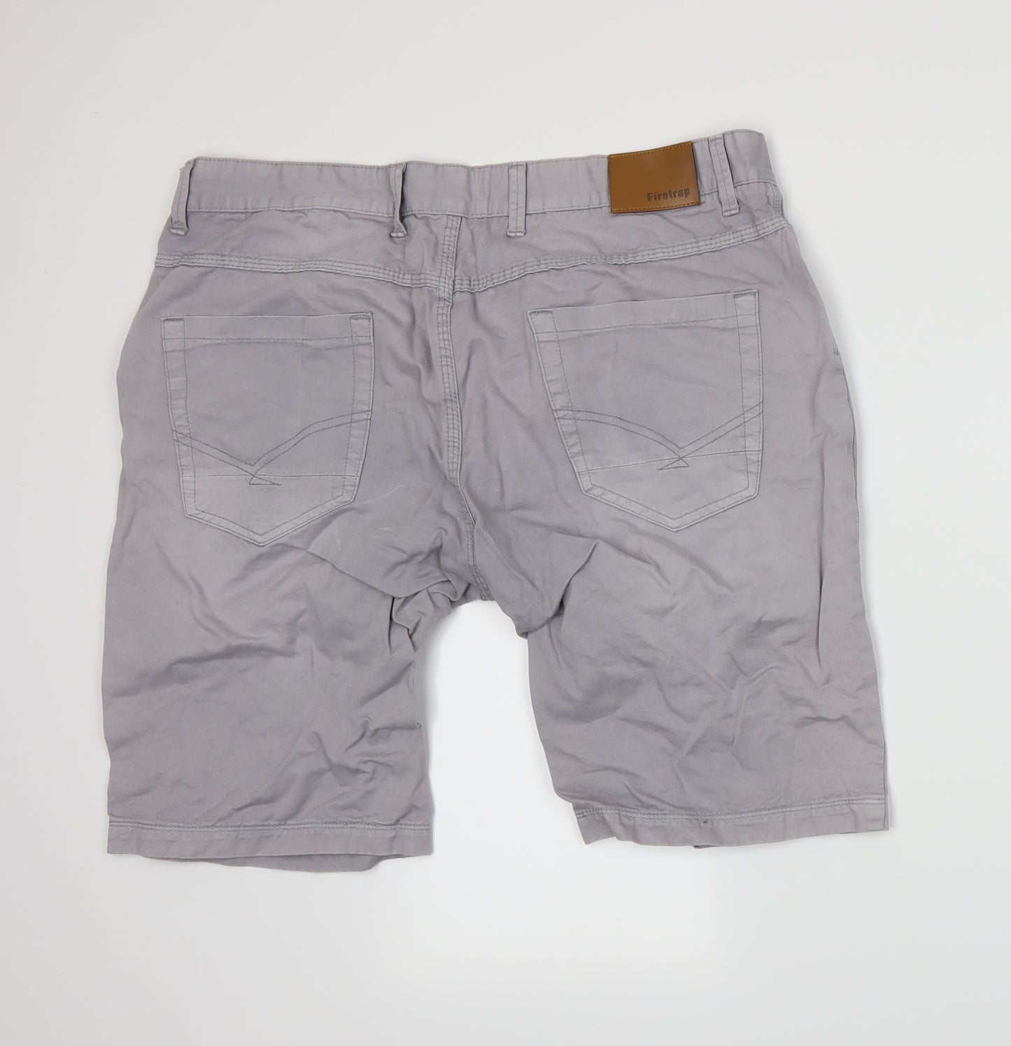 Firetrap Mens Grey   Chino Shorts Size 2XL