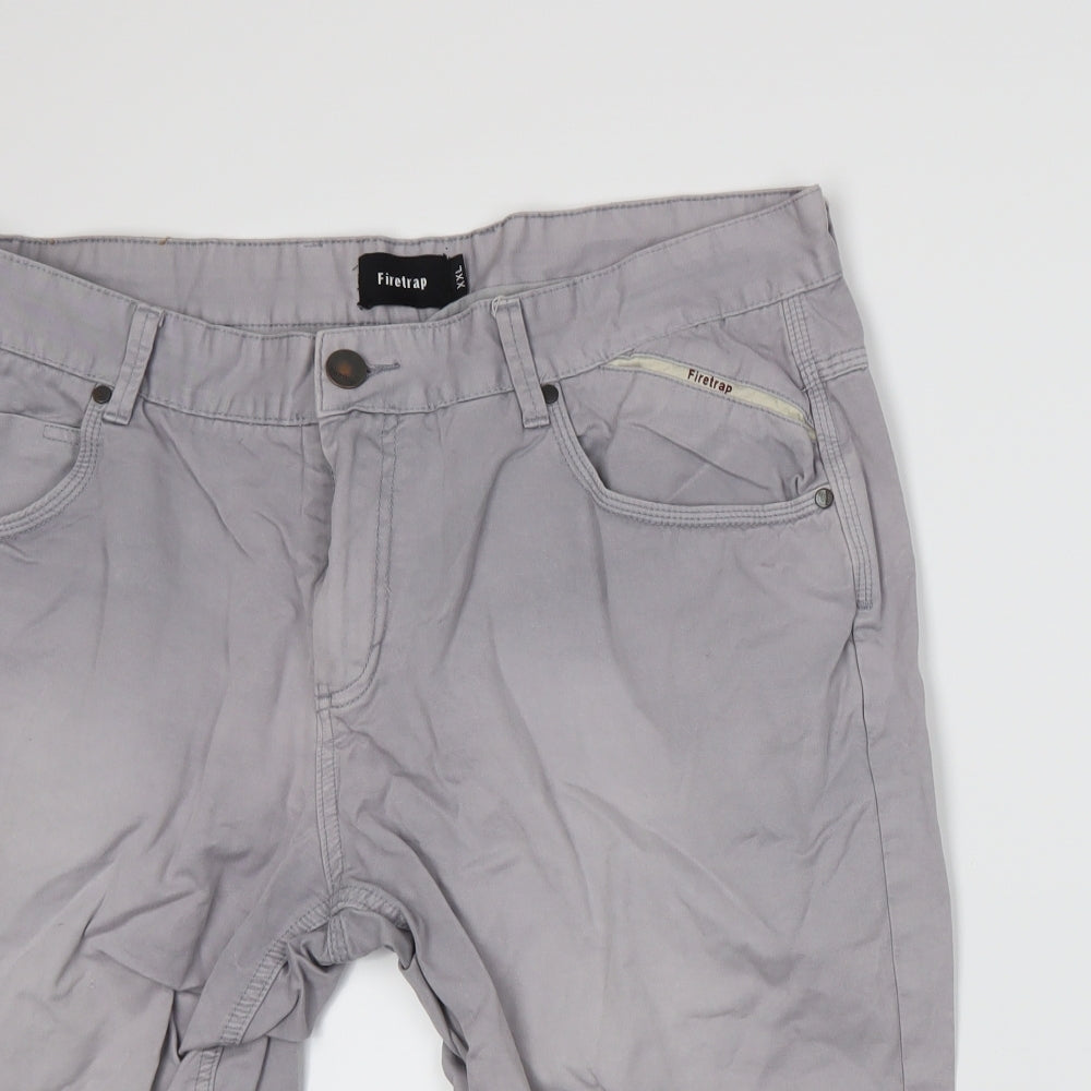 Firetrap Mens Grey   Chino Shorts Size 2XL