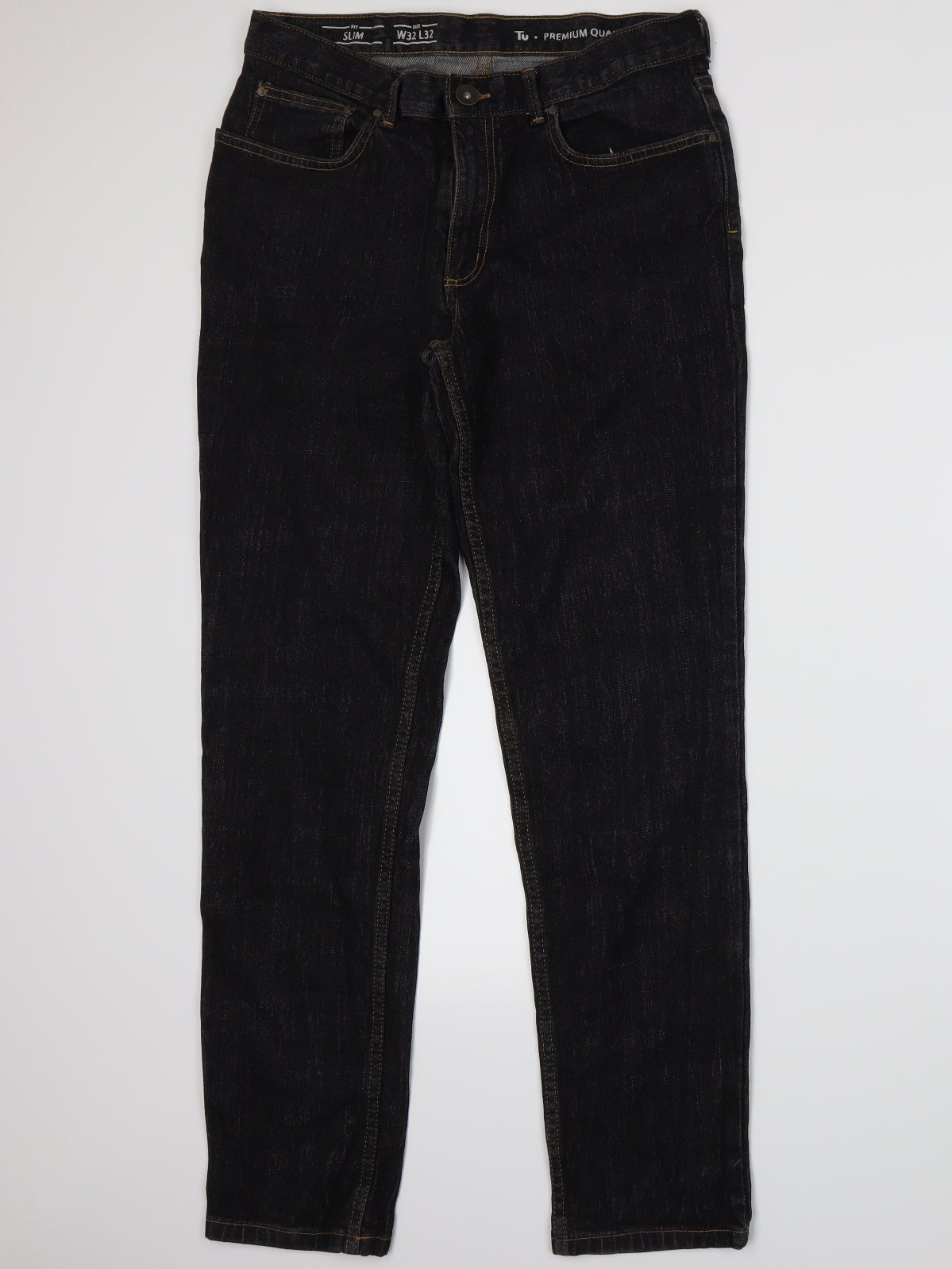 TU Mens Blue  Denim Straight Jeans Size 32 L30 in
