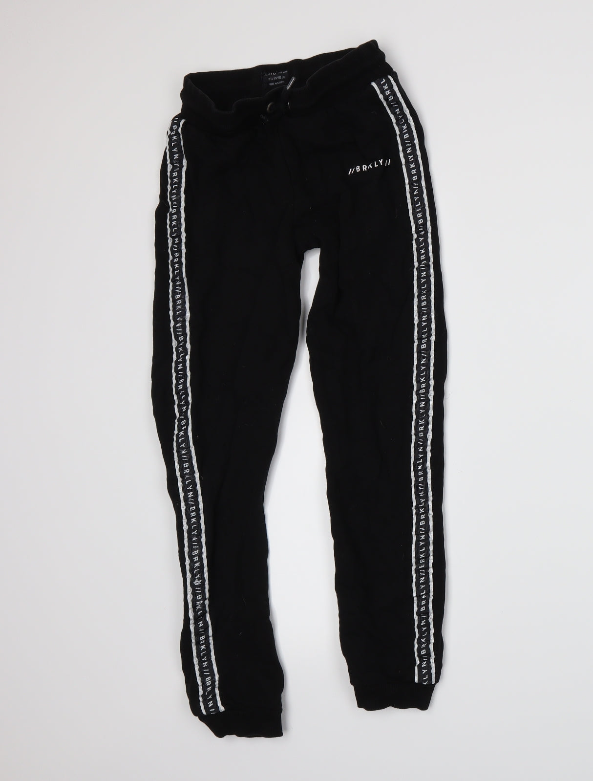 Primark Boys Black  Jersey Sweatpants Trousers Size 11-12 Years