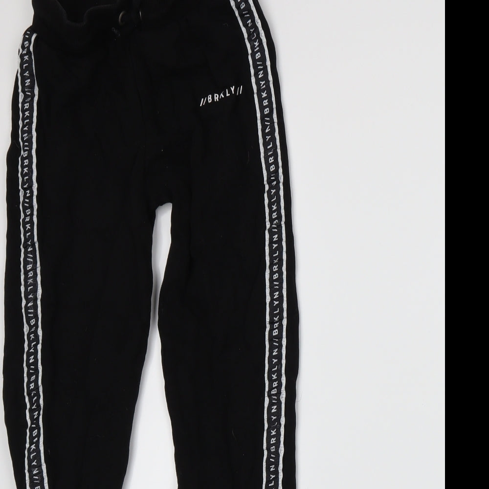 Primark Boys Black  Jersey Sweatpants Trousers Size 11-12 Years