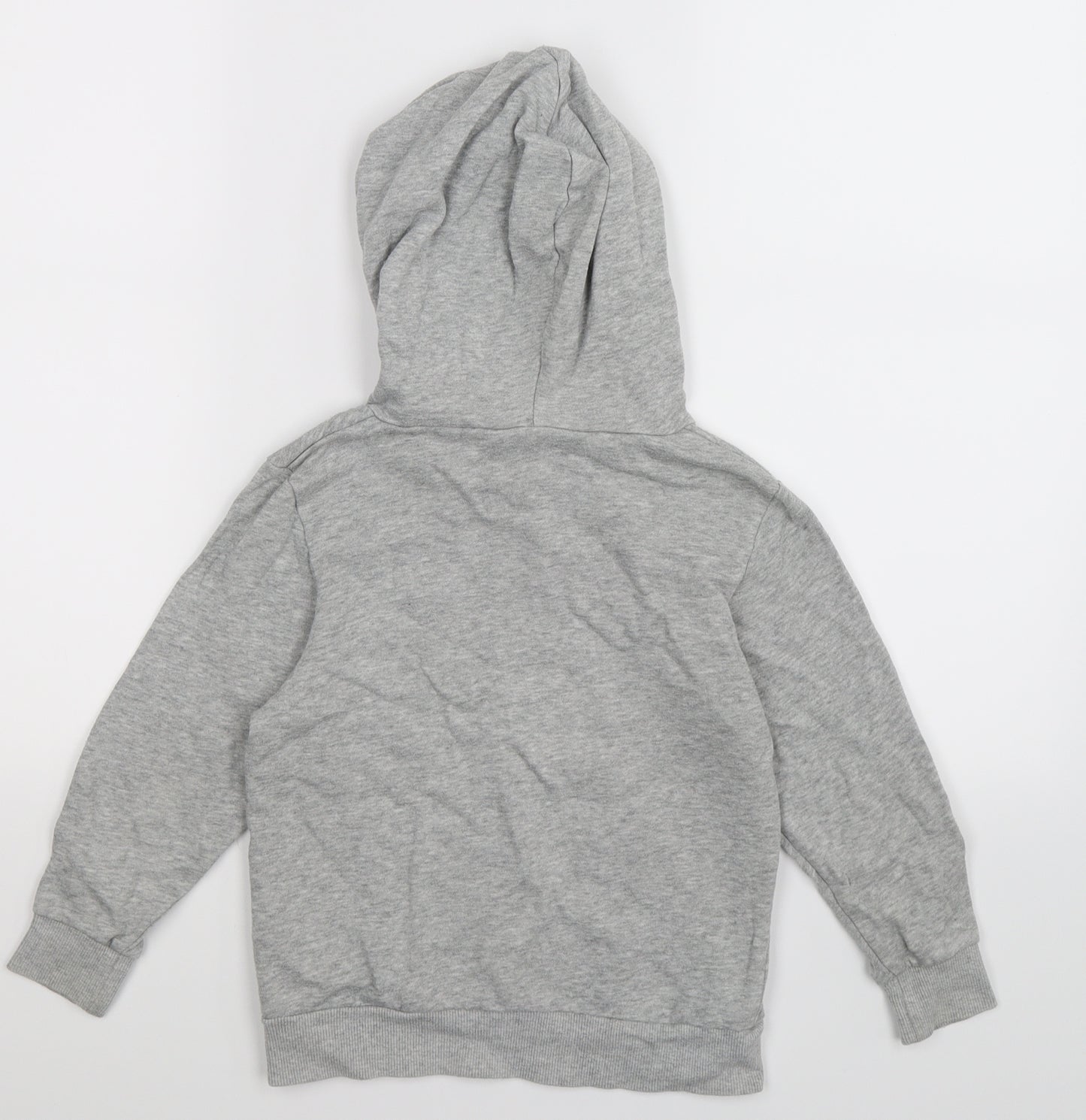H&M Boys Grey  Jersey Pullover Hoodie Size 5-6 Years  - dinosaur