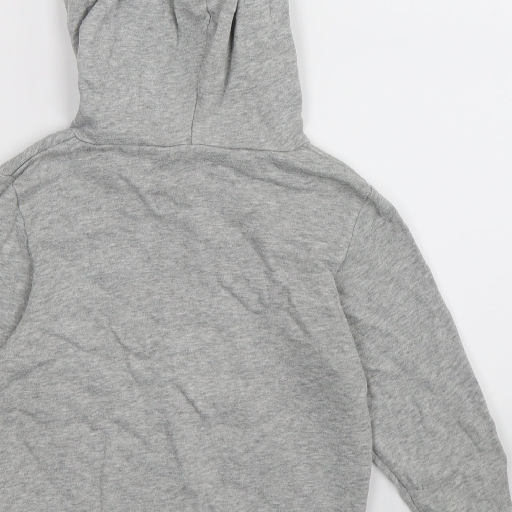 H&M Boys Grey  Jersey Pullover Hoodie Size 5-6 Years  - dinosaur