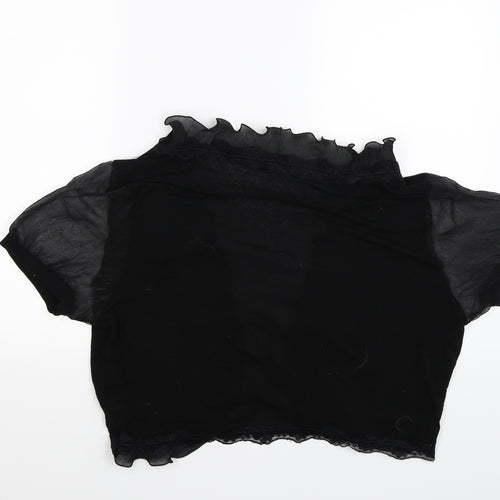 New Look Womens Black  Chiffon  Jumper Size 26