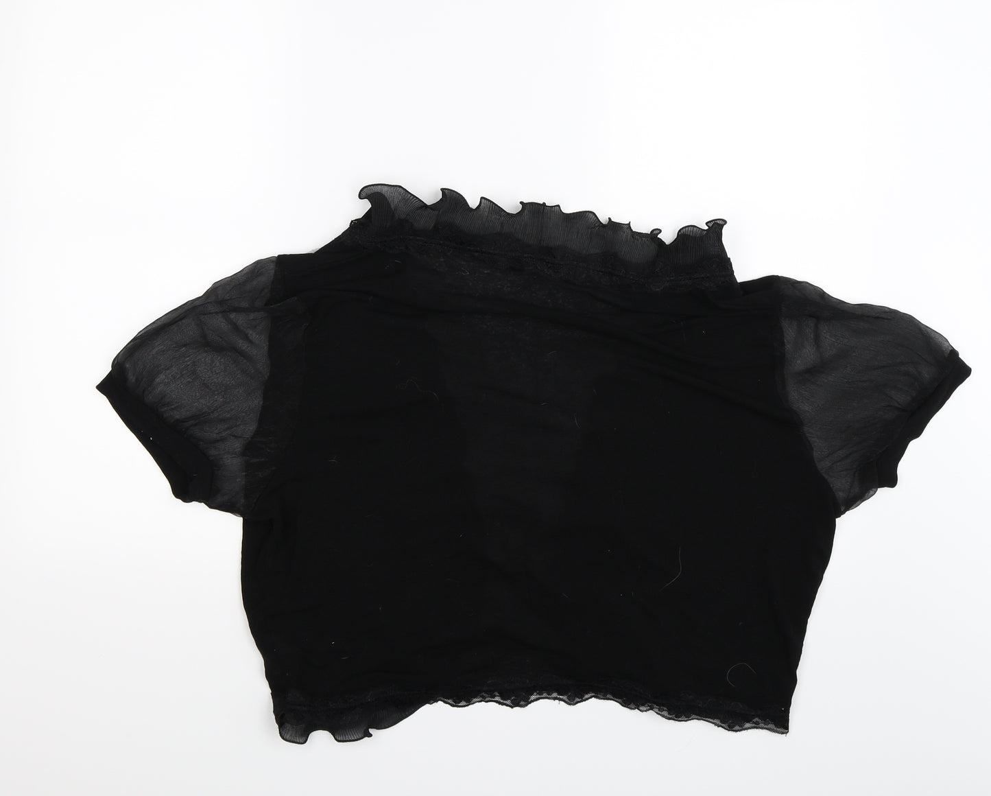 New Look Womens Black  Chiffon  Jumper Size 26