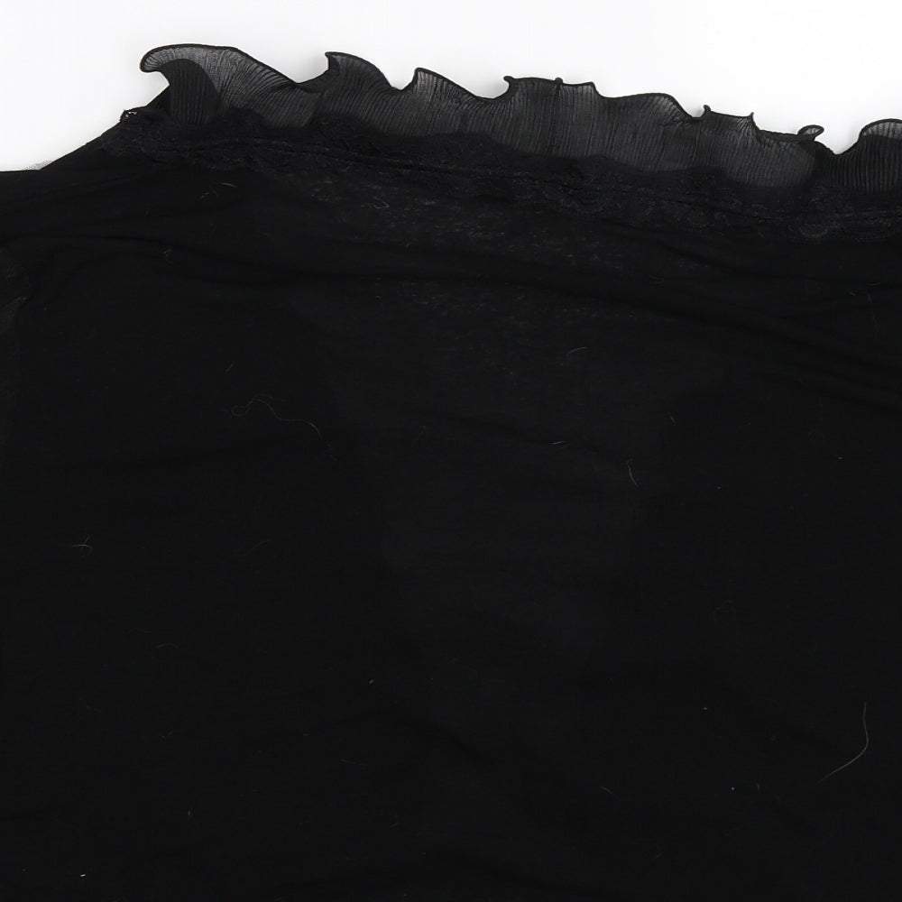 New Look Womens Black  Chiffon  Jumper Size 26
