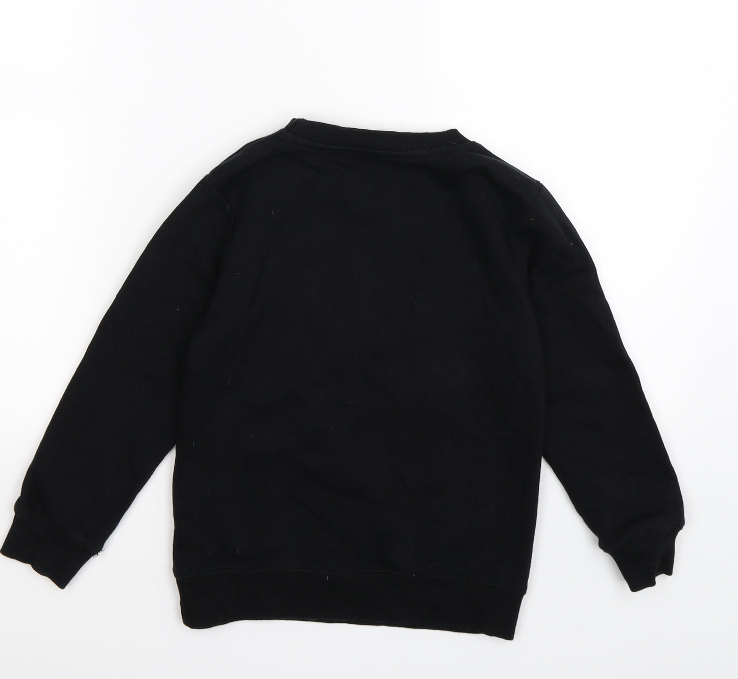 George Boys Black  Jersey Pullover Sweatshirt Size 6-7 Years  - christmas novelty