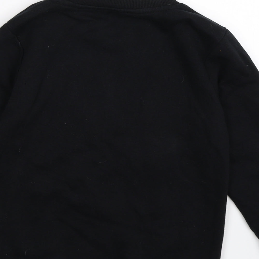 George Boys Black  Jersey Pullover Sweatshirt Size 6-7 Years  - christmas novelty
