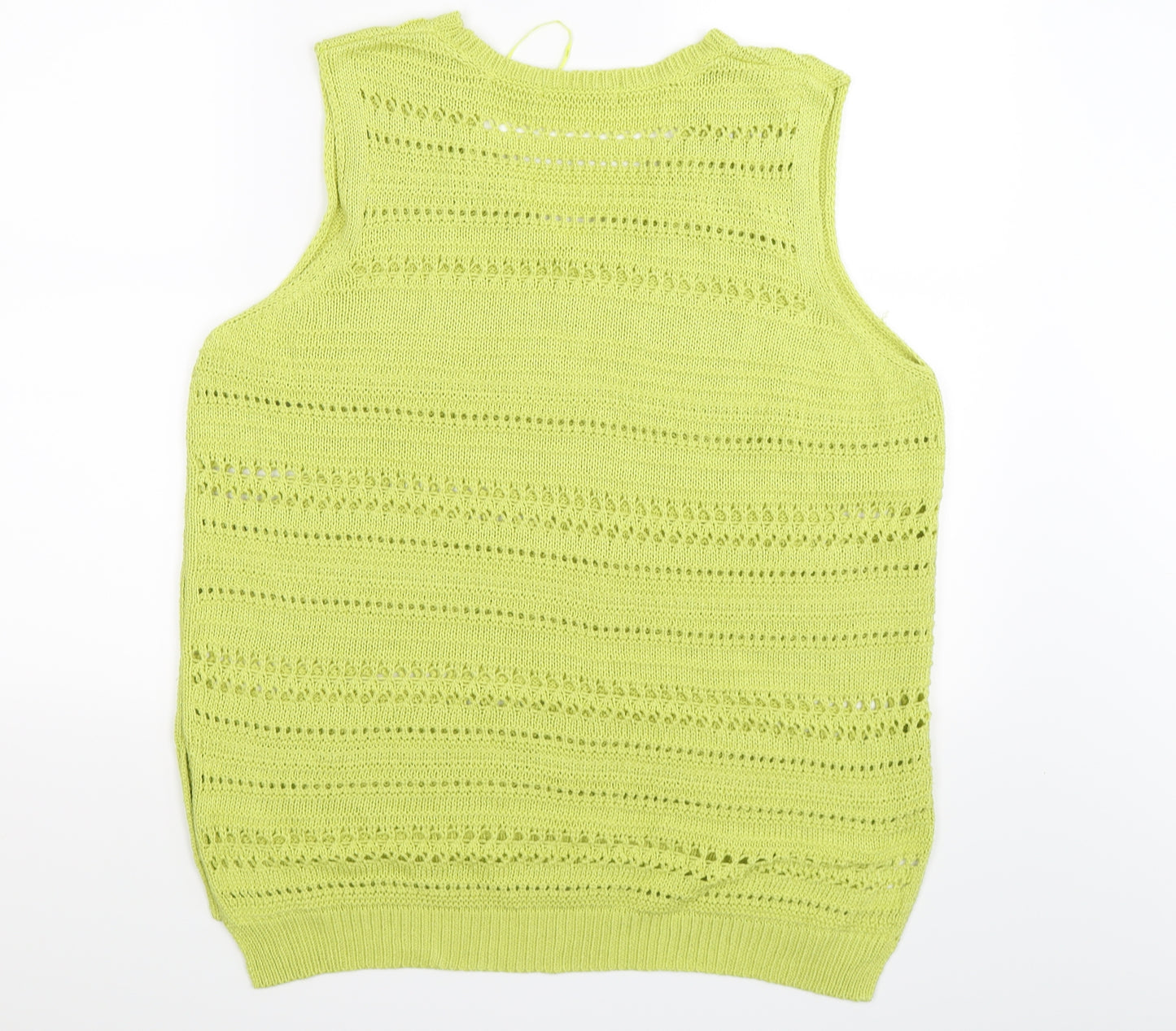 geprge Womens Green  Knit Vest Jumper Size 16