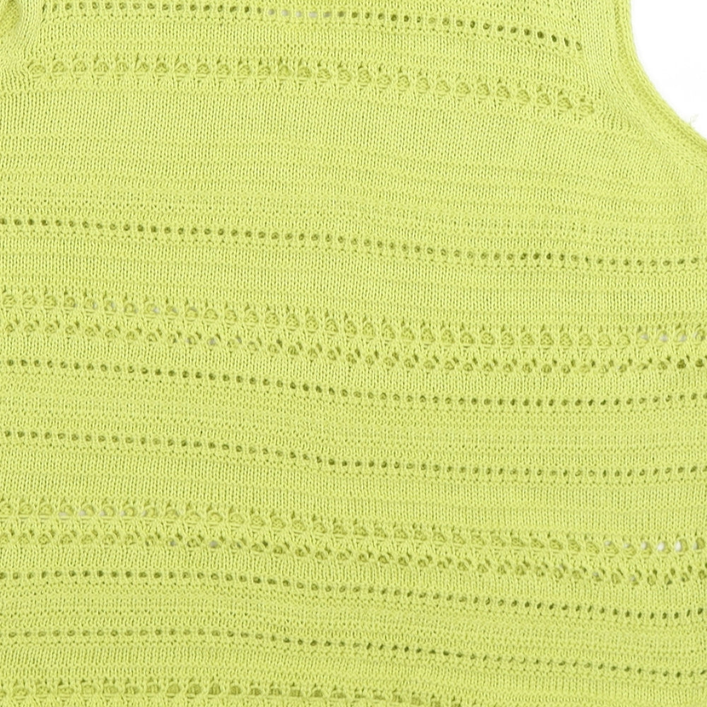geprge Womens Green  Knit Vest Jumper Size 16