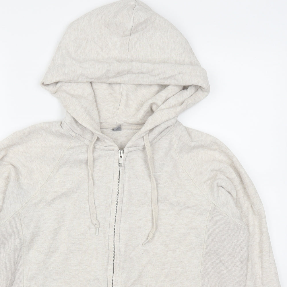 Uniqlo Womens Beige   Full Zip Hoodie Size L