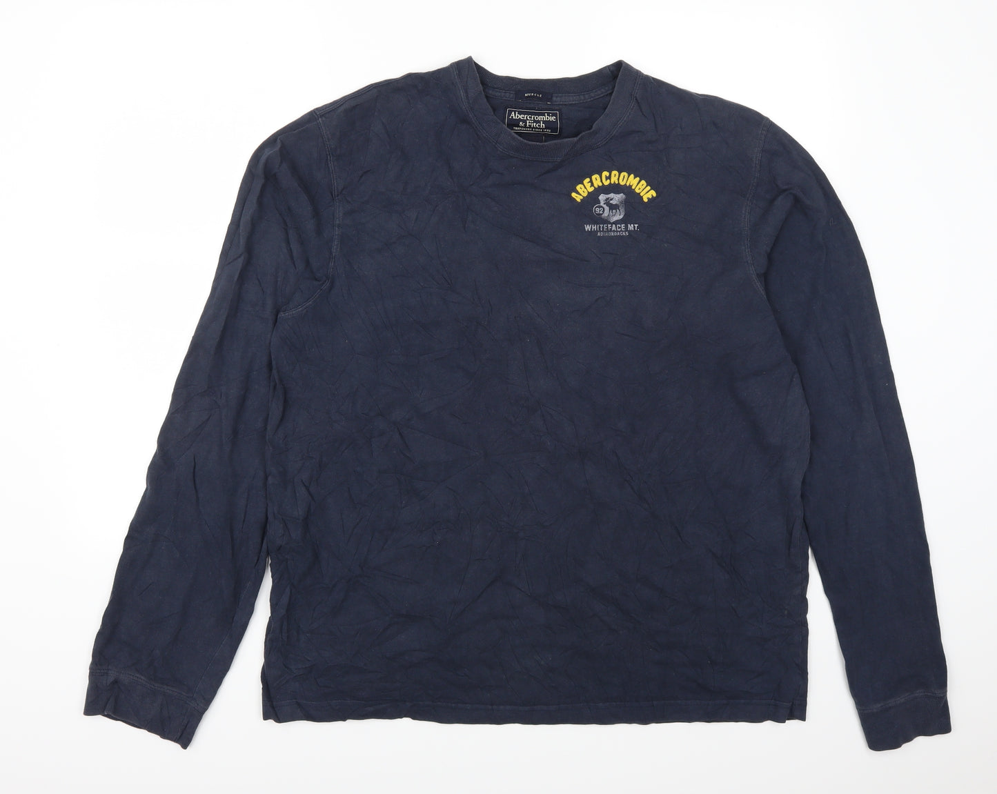 Abercrombie & Fitch Mens Blue   Pullover Sweatshirt Size XL  - Abercrombie Whiteface 9