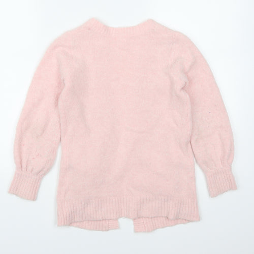NEXT Girls Pink   Cardigan Jumper Size 7 Years
