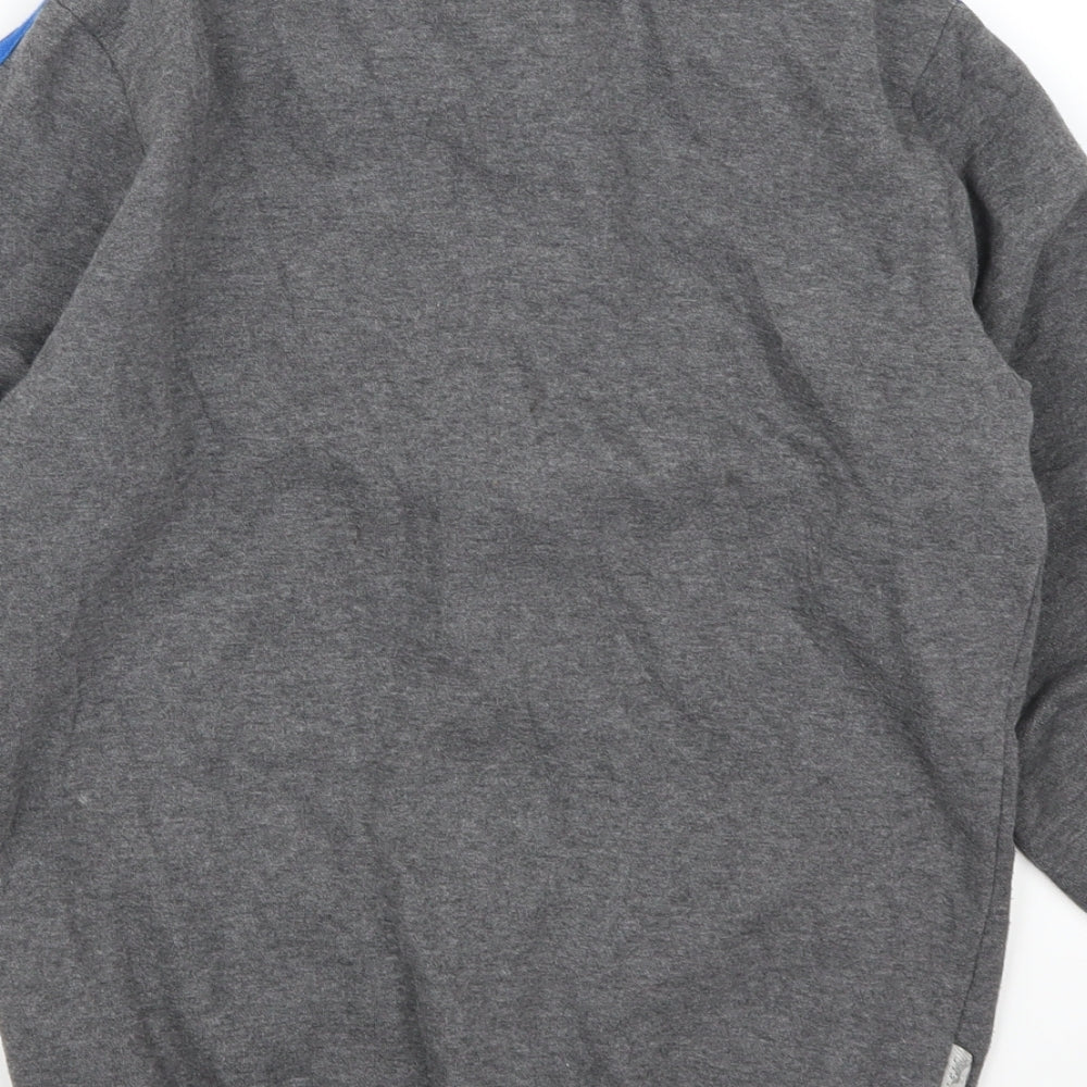 Lonsdale Boys Grey Striped  Full Zip Sweatshirt Size 7-8 Years