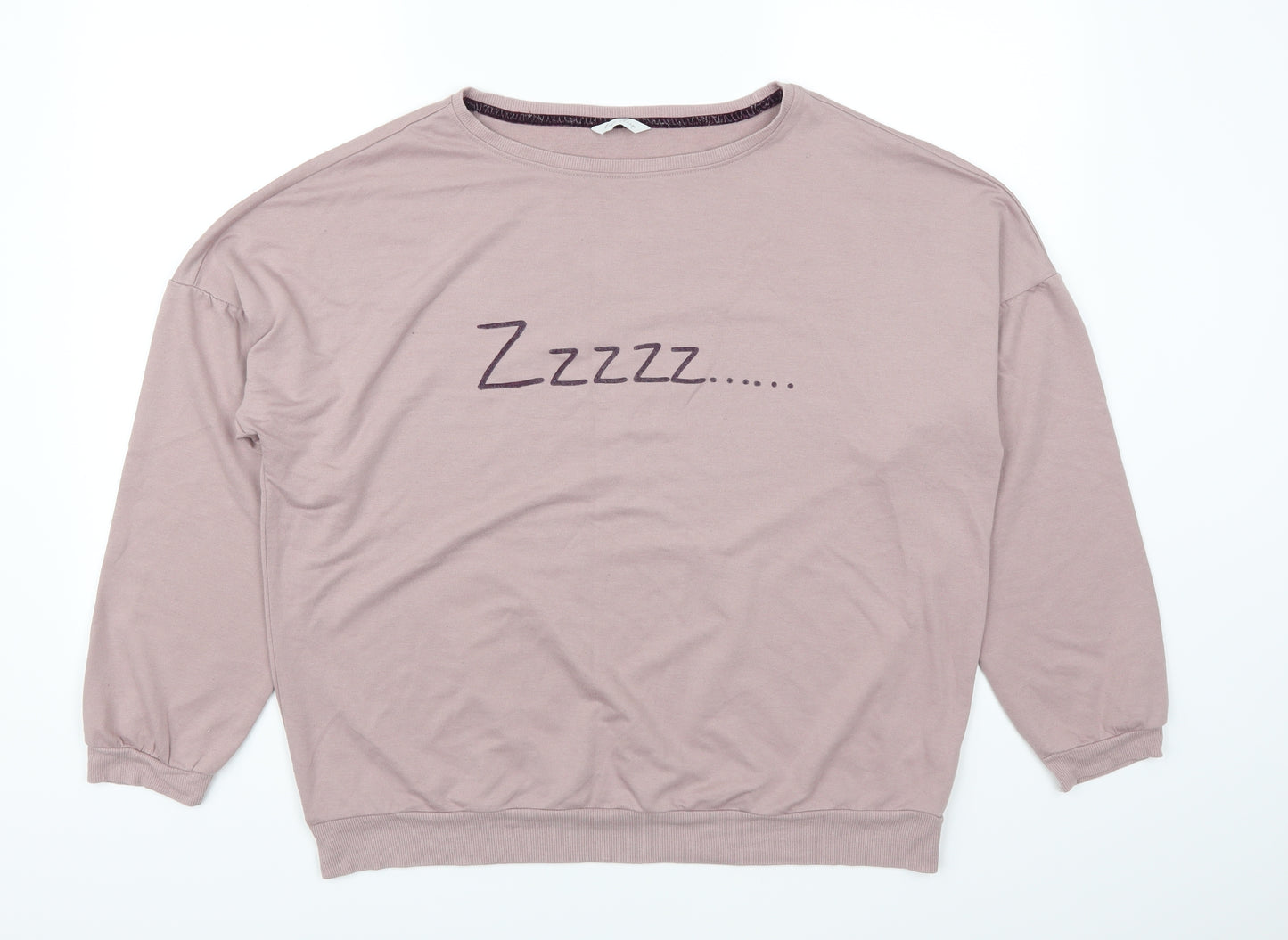Marks and Spencer Womens Purple   Pullover Sweatshirt Size 16  - Zzzz Loungwear
