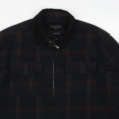 River Island Mens Red Check  Jacket  Size M  - Shacket