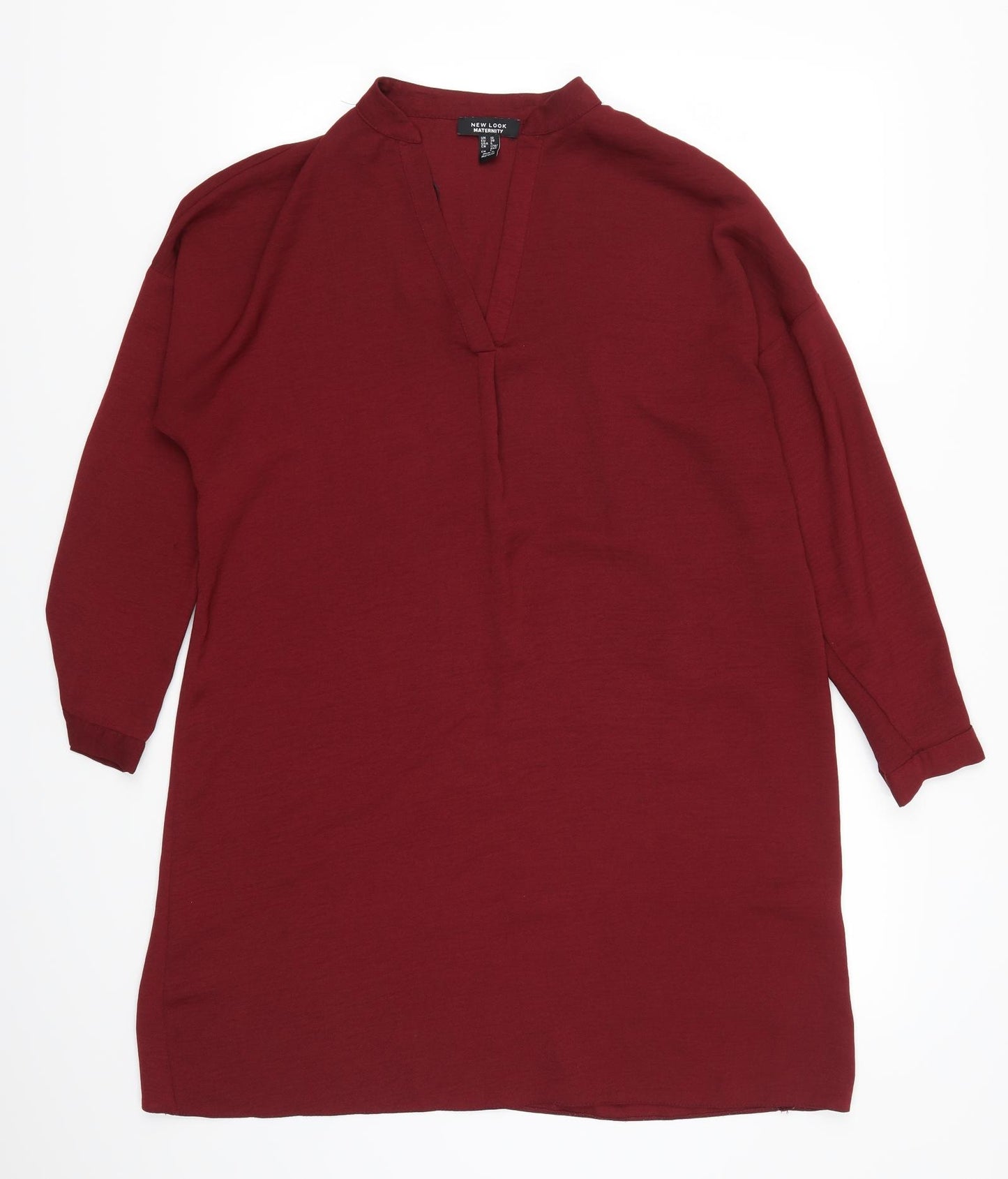 New Look Womens Red   Shirt Dress  Size 10