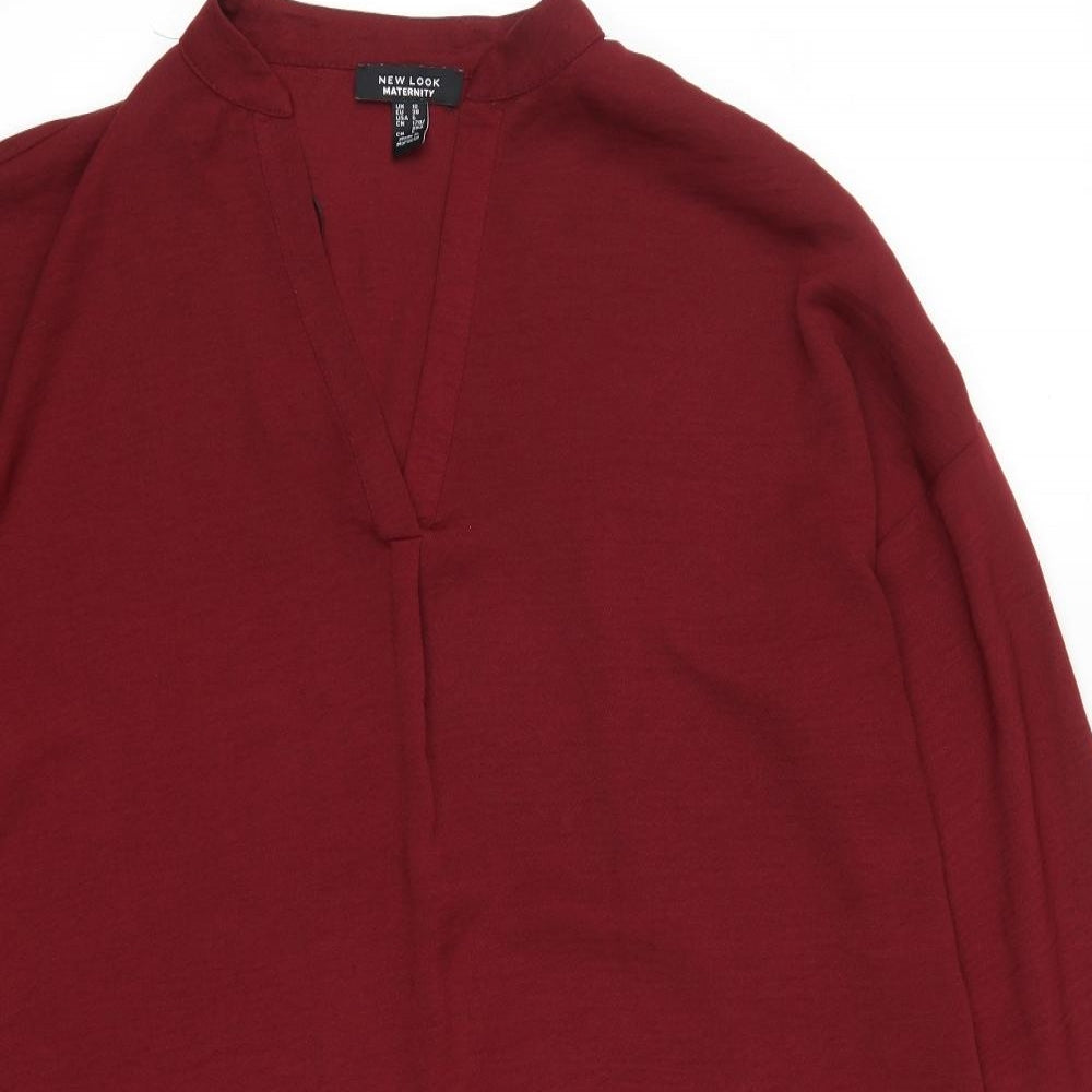 New Look Womens Red   Shirt Dress  Size 10