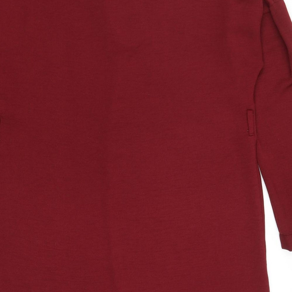 New Look Womens Red   Shirt Dress  Size 10