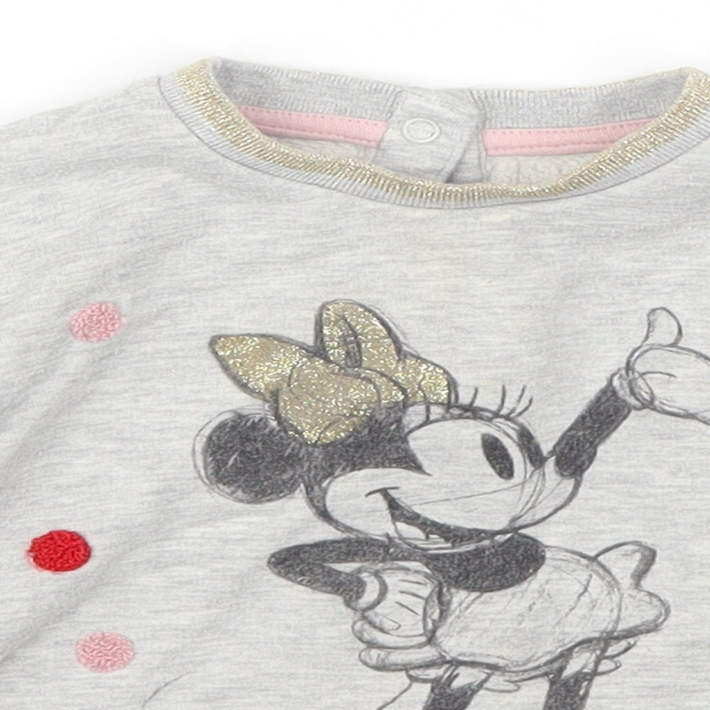 NEXT Girls Grey   Pullover Sweatshirt Size 2-3 Years  - Minnie Mouse